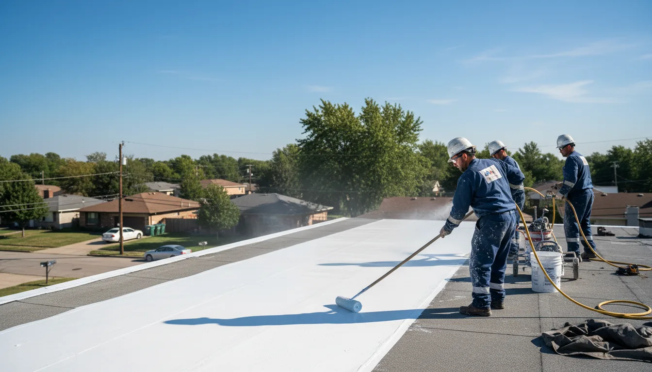 Commercial roof coating in Whitewright, TX near me